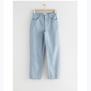 & Other Stories Straight High Waisted Jeans